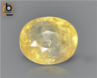  Natural Heated & Treated Certified Yellow Sapphire (Pokhraj) 3.31CTS-2387